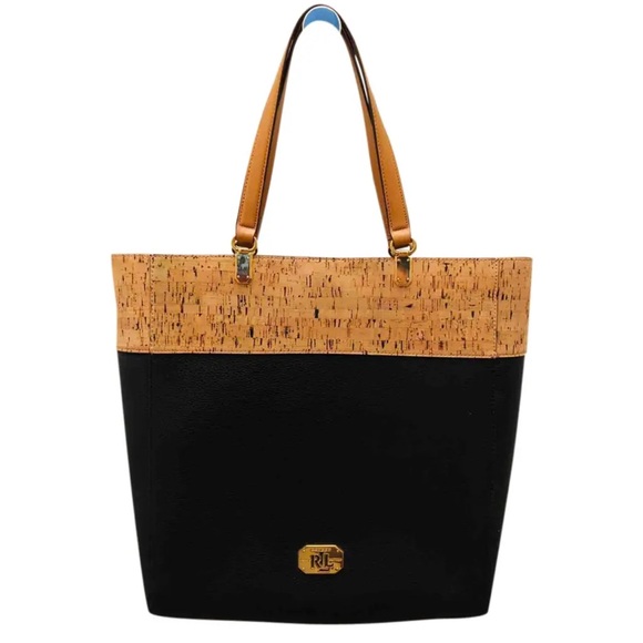Lauren Ralph Lauren Handbags - Lauren Ralph Lauren Vegan Pebbled Leather and Cork Bag